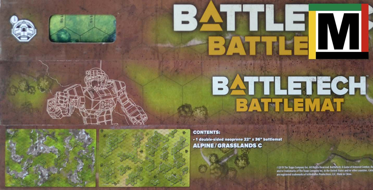 Catalyst Game Labs – BattleTech Battlemat Lunar And Grasslands – Tapete De Juego Para Miniaturas, Versión En Inglés, Compatible Con Juegos De Mesa
