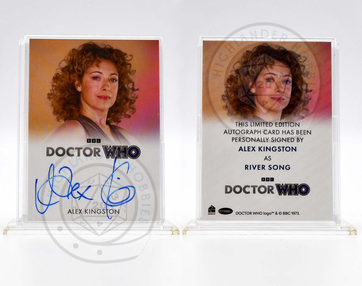Alex Kingston as River Song SIGNATURE Card from Doctor Who Series 5-7