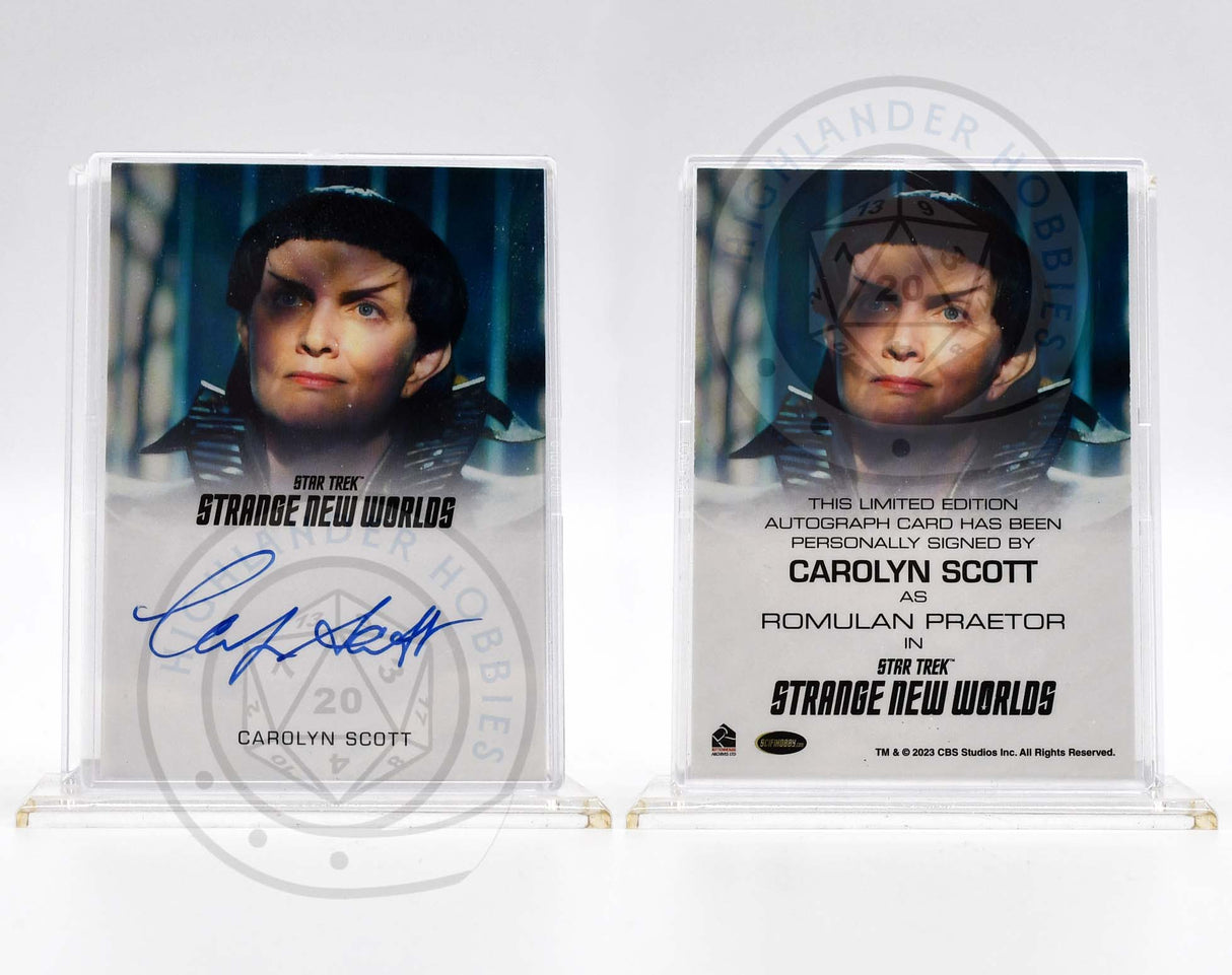 Carolyn Scott as Romulan Praetor SIGNATURE Card from Star Trek Strange New Worlds Season 1