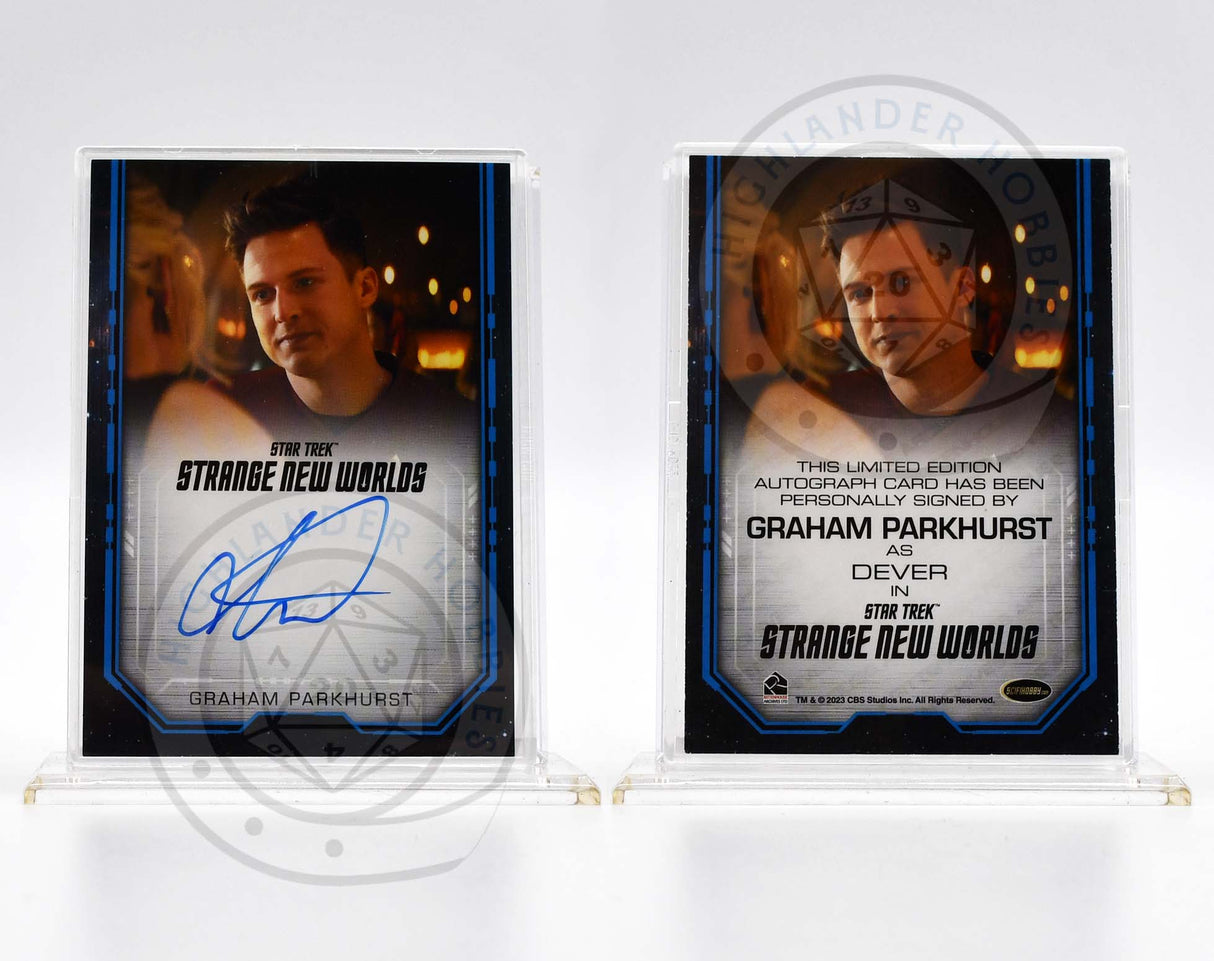 Graham Parkhurst as Dever SIGNATURE Card from Star Trek Strange New Worlds Season 1