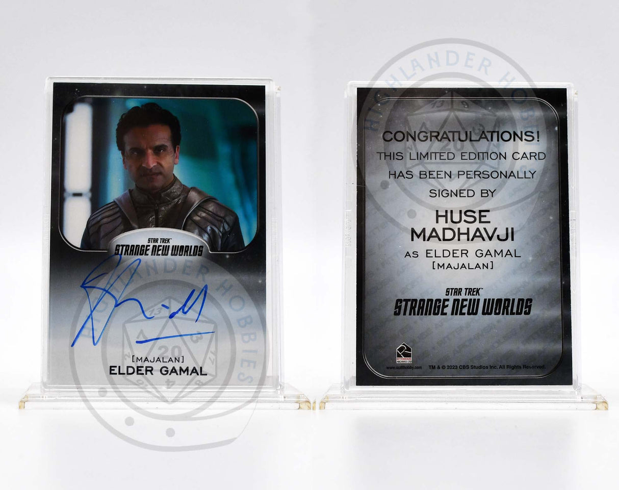 Huse Madhavje as Elder Gamal SIGNATURE Card from Star Trek Strange New Worlds Season 1