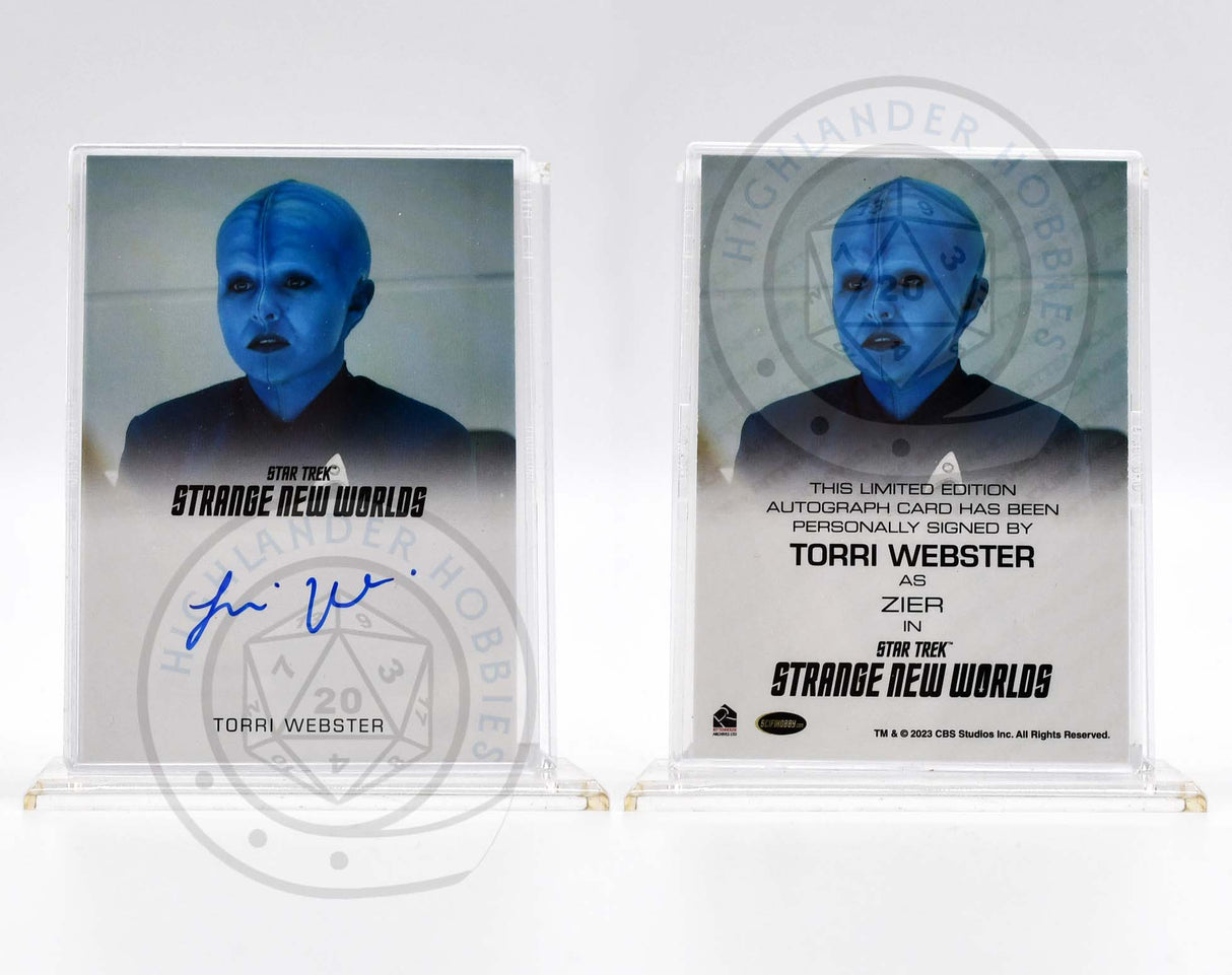 Torri Webster as Zier SIGNATURE Card from Star Trek Strange New Worlds Season 1