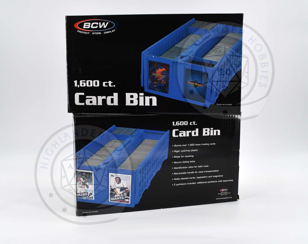 1600 ct Collectible Card Bin BLUE [BCW]