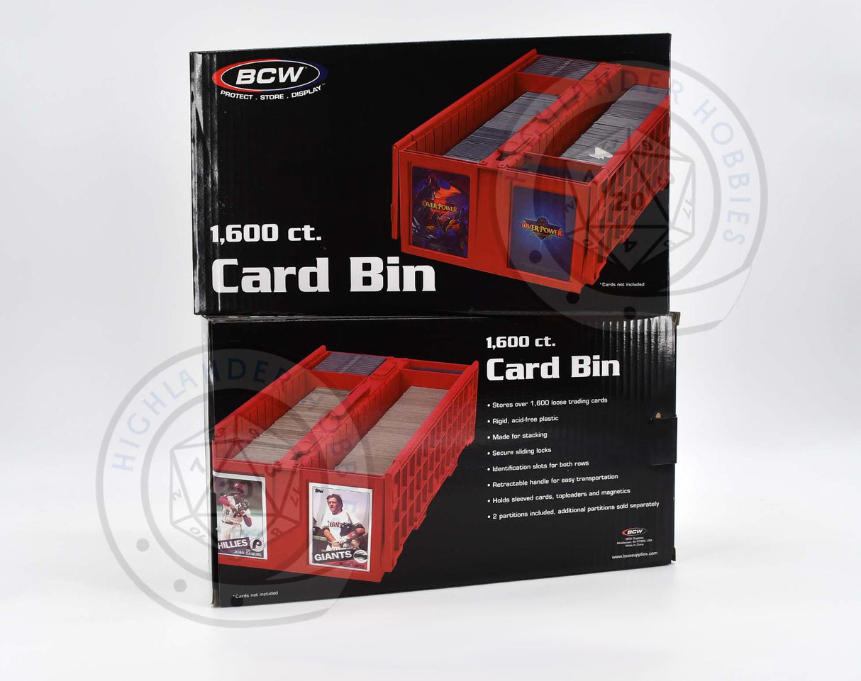 1600 ct. Collectible Card Bin RED] [BCW]