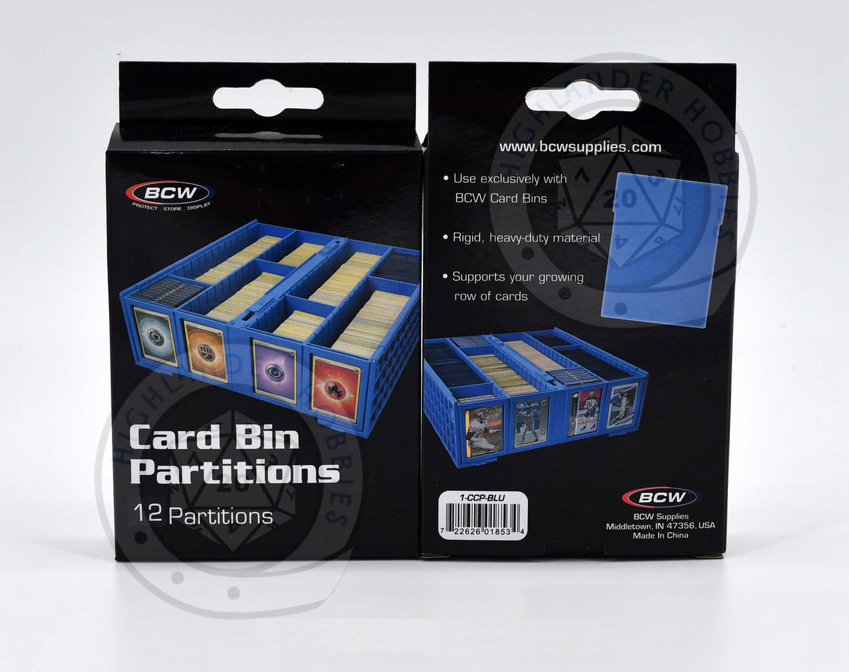 Card Bin Partitions BLUE [BCW]