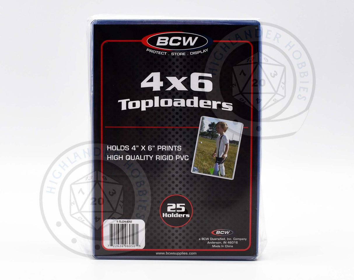 4x6 Topload Holder Pack [BCW]