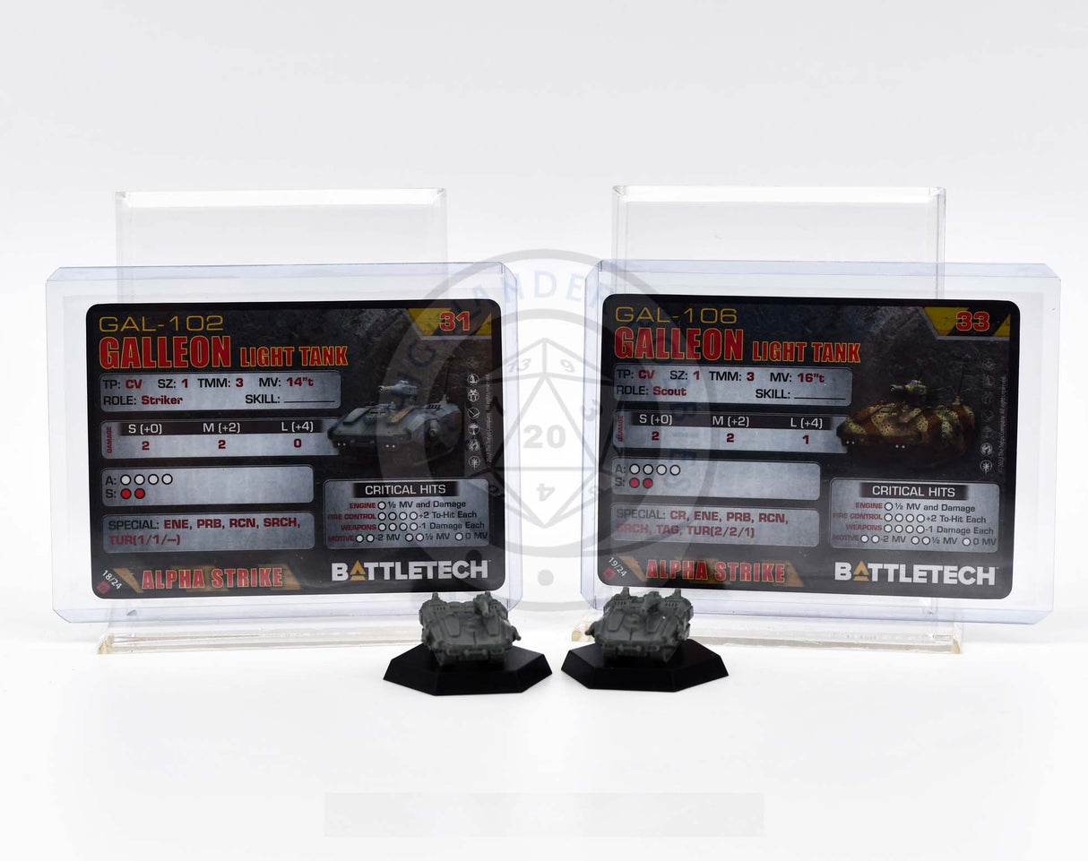 Galleon Light Tank Miniatures x2 / Mercenaries Box [Battletech]
