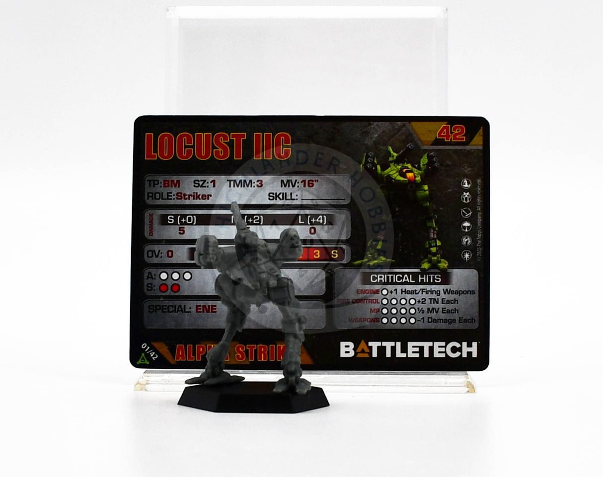 Locust IIC Miniature / Aces: Scouring Sands Box [Battletech]