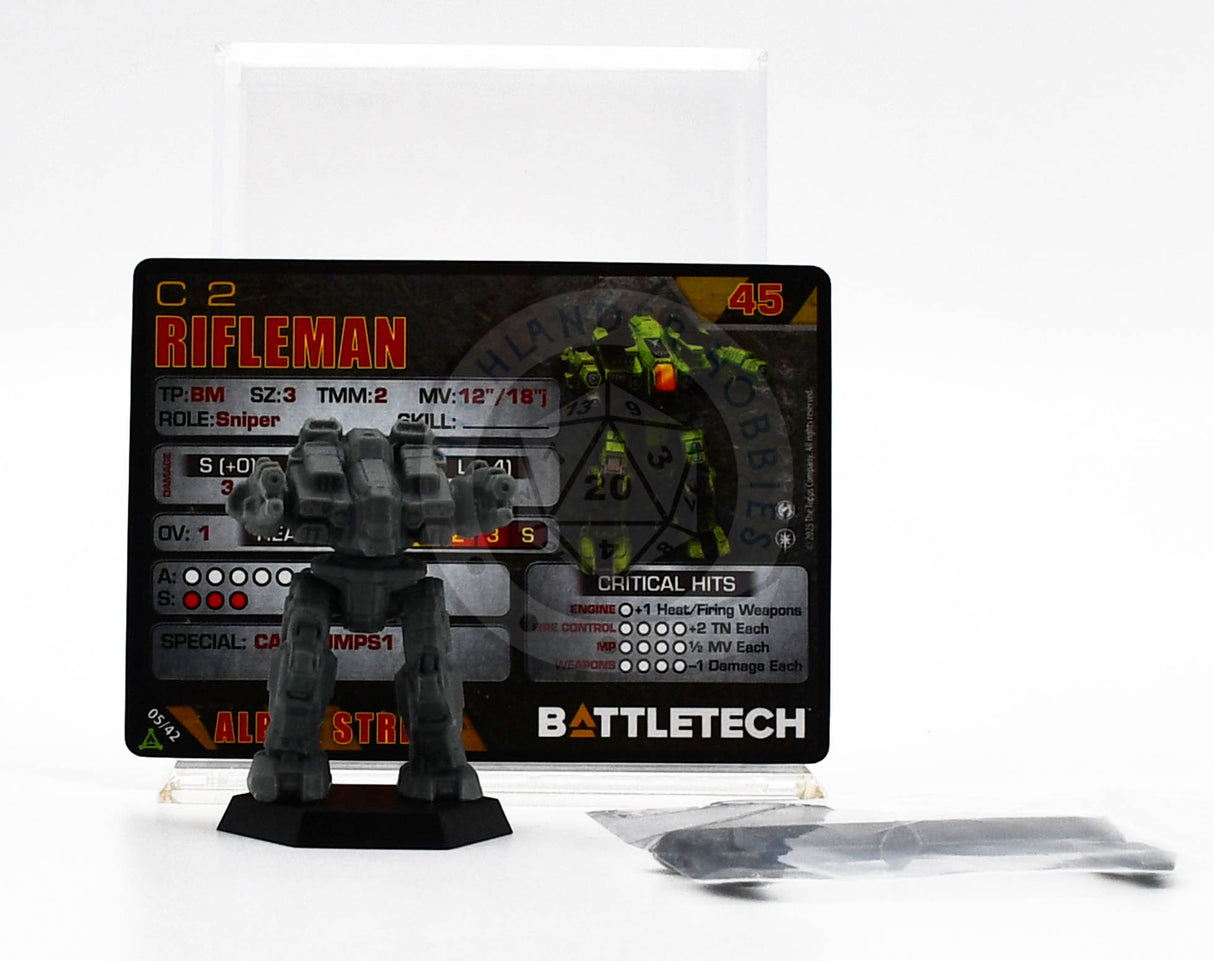 Rifleman Miniature / Aces: Scouring Sands Box [Battletech]