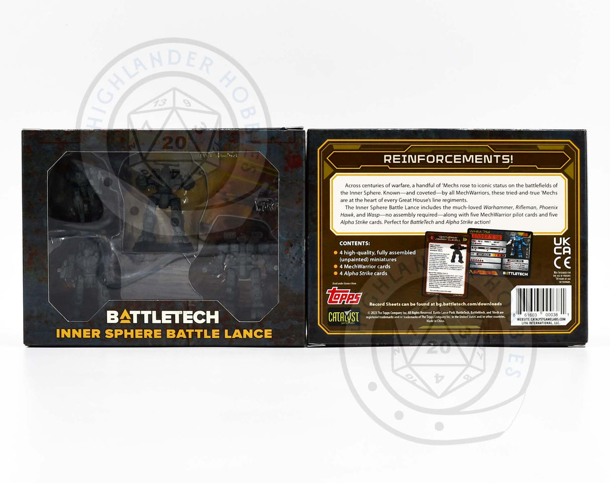 Inner Sphere Battle Lance Force Pack 35723 [Battletech]