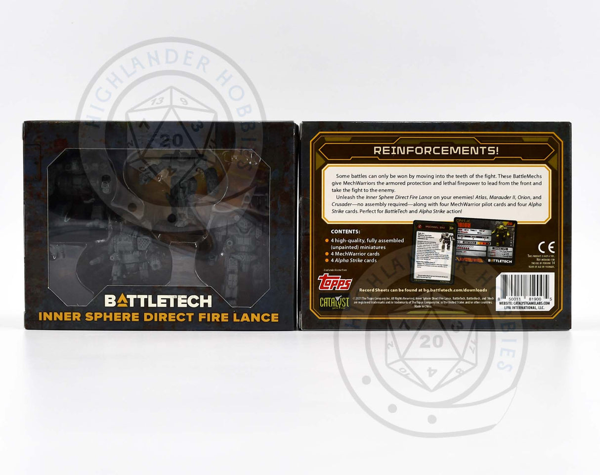 Inner Sphere Direct Fire Lance Force Pack 35725 [Battletech]