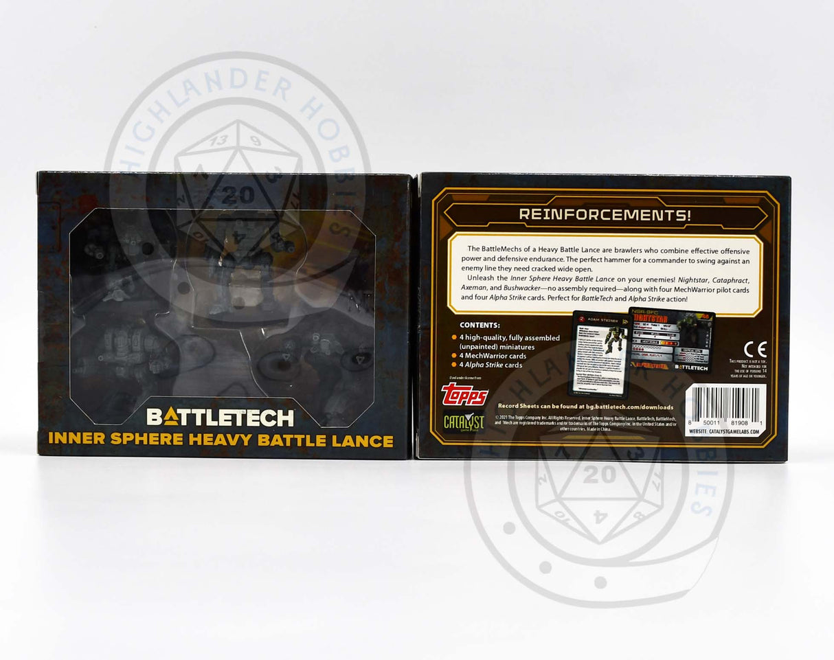 Inner Sphere Heavy Battle Lance Force Pack 35733 [Battletech]