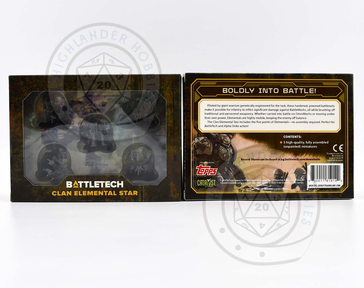 Clan Elemental Star Force Pack 35739 [Battletech]