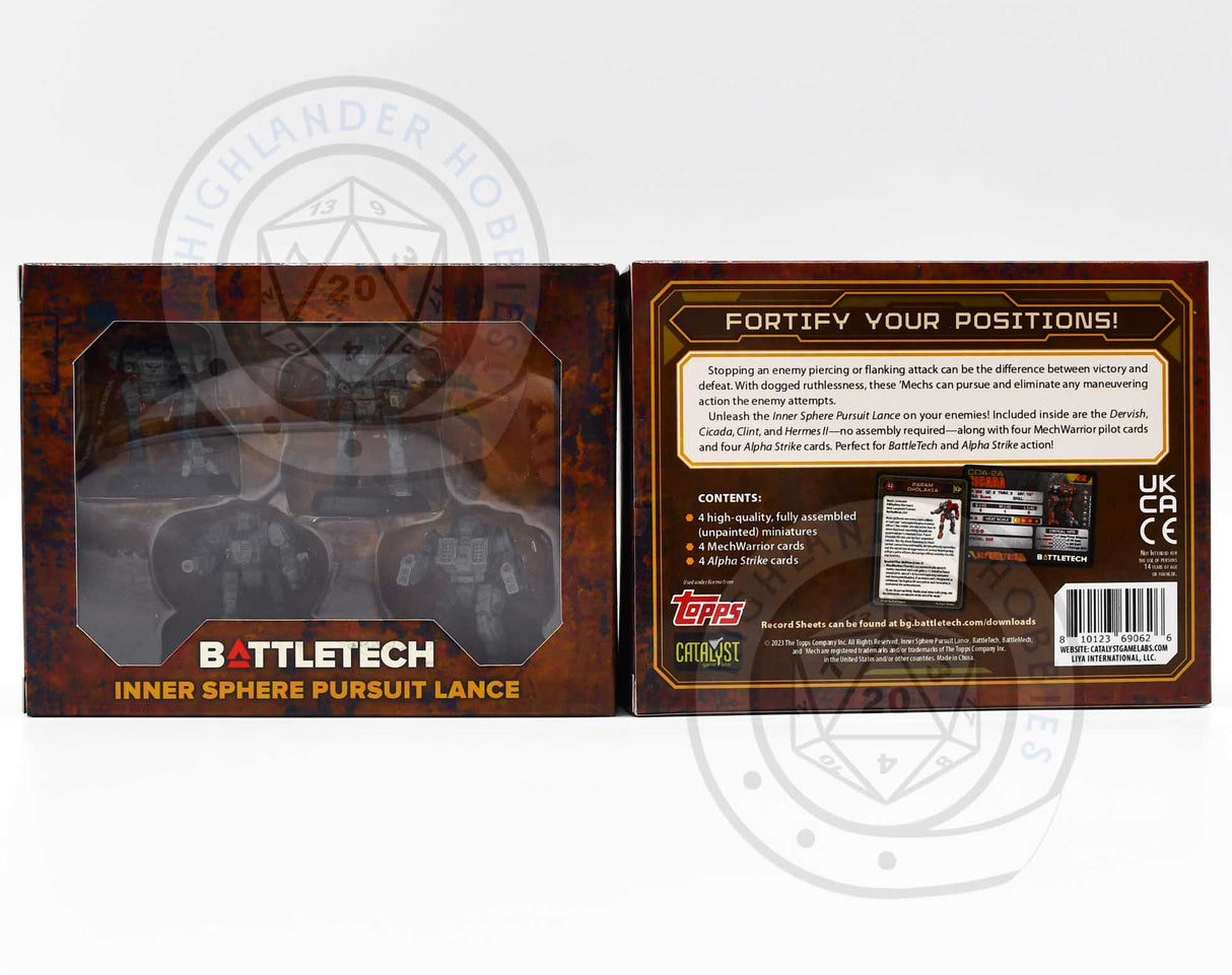 Inner Sphere Pursuit Lance Forcepack 35752 [Battletech] Catalyst Game Labs