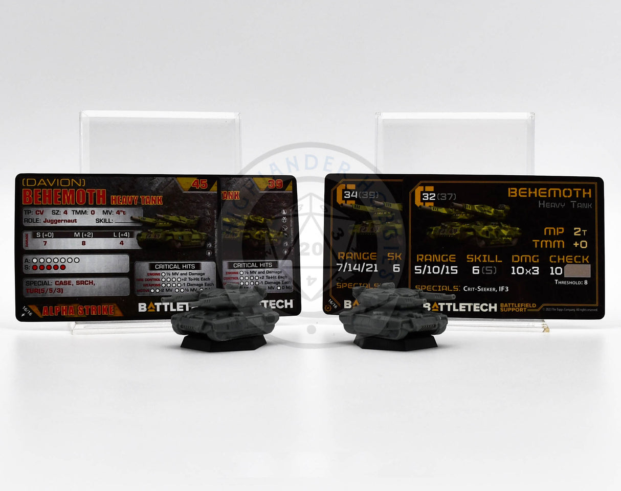 Behemoth Heavy Tank Miniatures / Recon & Hunter Lances Force Pack [Battletech]