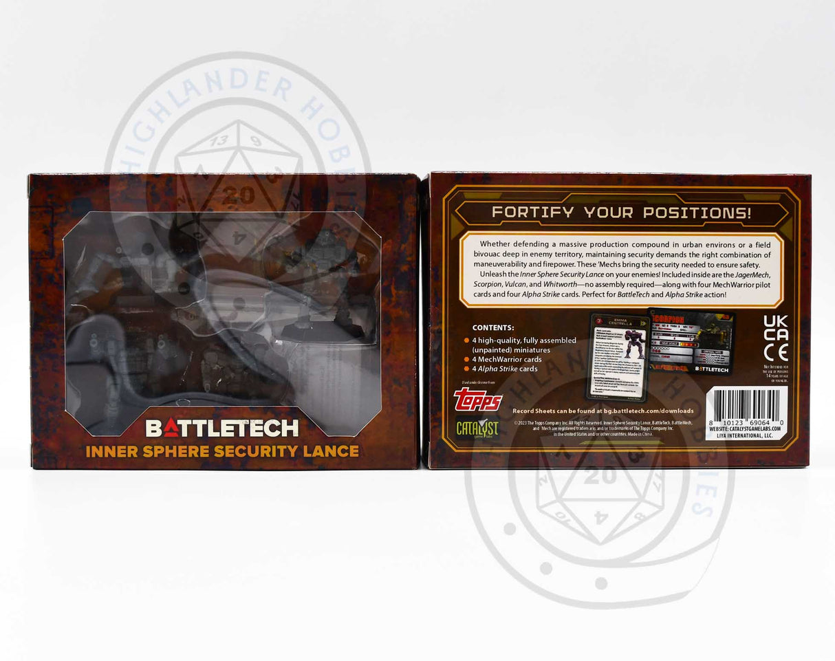 Inner Sphere Security Lance Forcepack 35754 [Battletech] Catalyst Game Labs