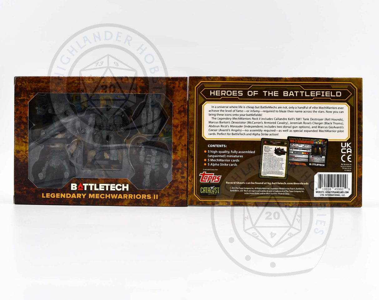 Legendary Mechwarriors II Force Pack 35768 [Battletech]