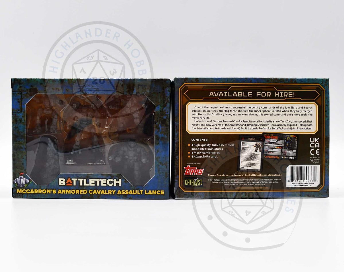 McCarron's Armored Cavalry Assault Lance Forcepack 35771 [Battletech] Catalyst Game Labs