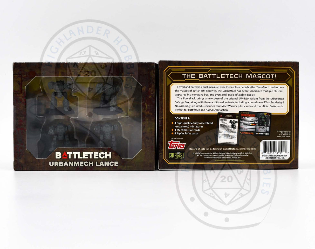 Urbanmech Lance Force Pack 35776 [Battletech]