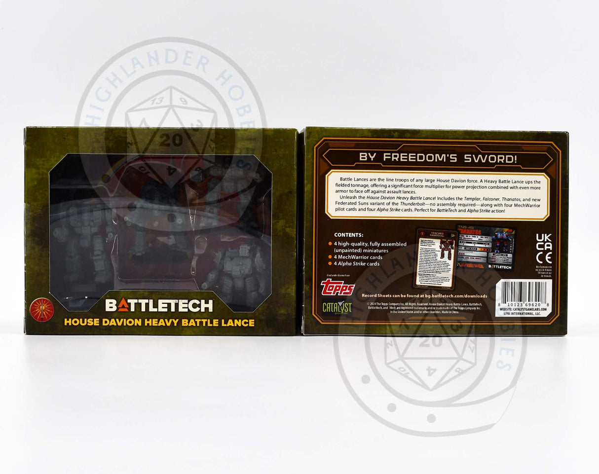 House Davion Heavy Battle Lance Force Pack 35782 [Battletech]