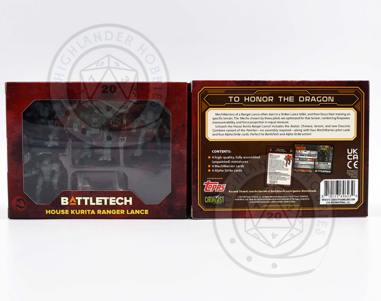 House Kurita Ranger Lance Forcepack 35785 [Battletech]