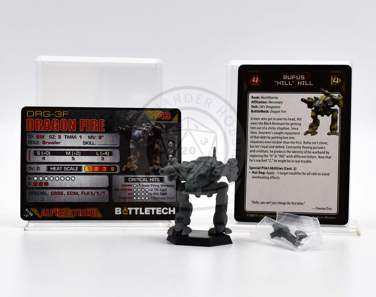 Dragon Fire Miniature / Black Remnant Command Lance [Battletech]