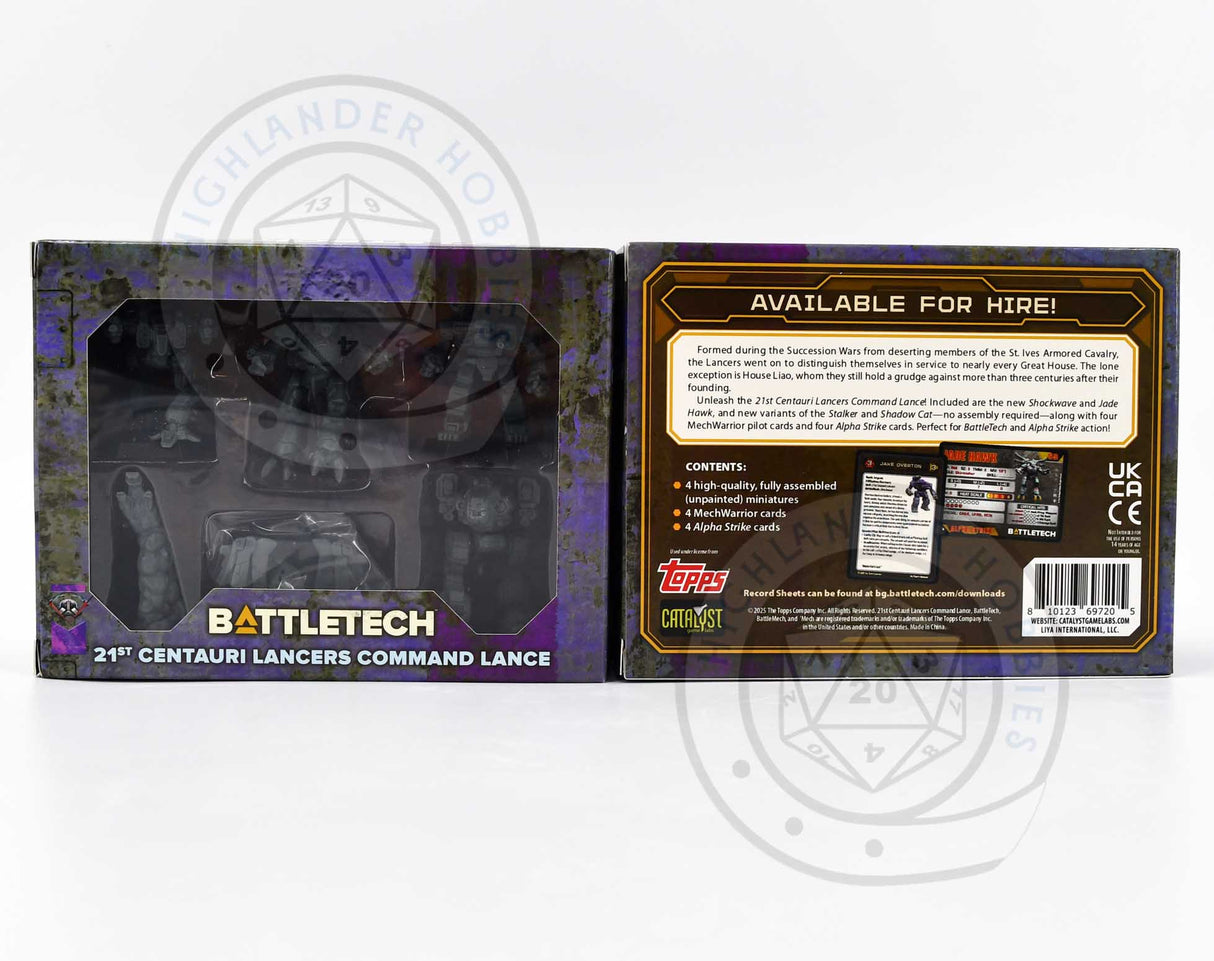 21st Centauri  Command Lance Forcepack 35795 [Battletech]