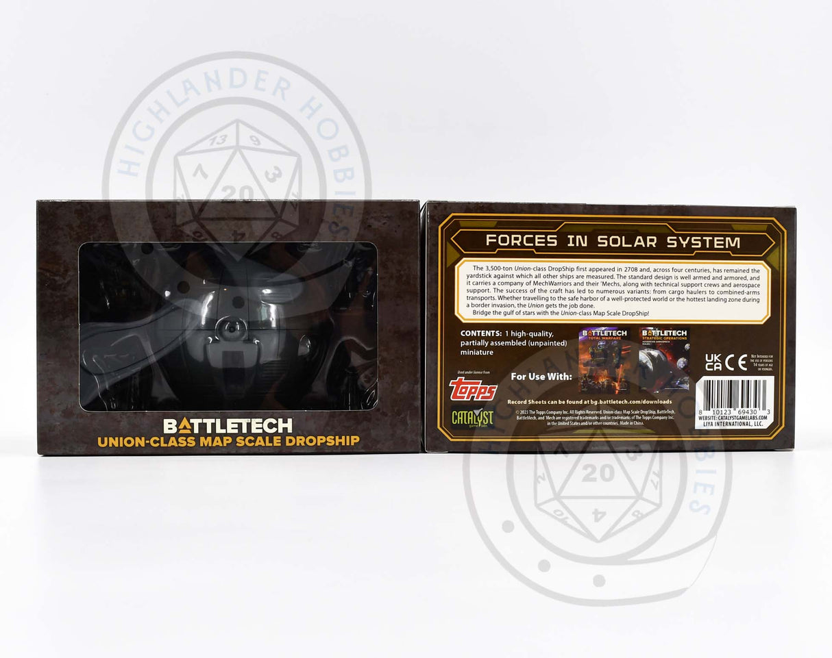 Union-Class Map Scale Dropship 357UN [Battletech]