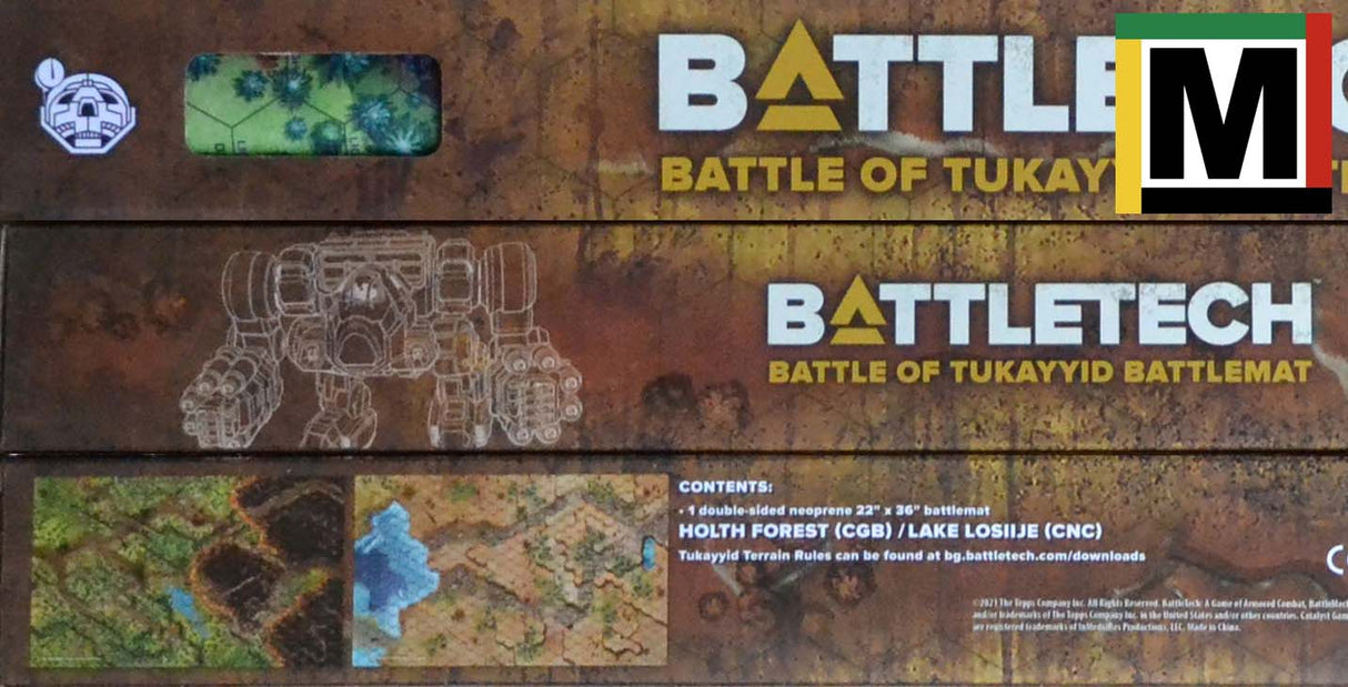 Battlemat G Battle of Tukayyid Holth Forest [CGB] / Lake Losiiji [CNC] 35800G [Battletech]