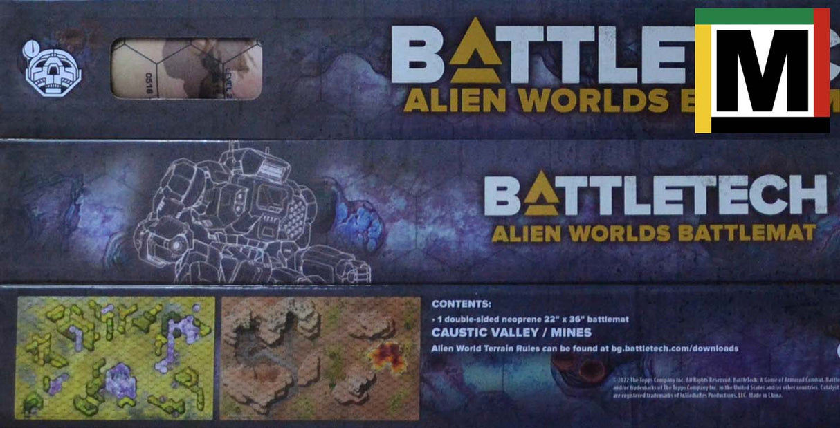 Battlemat R Alien Worlds Caustic Valley / Mines 35800R [Battletech]