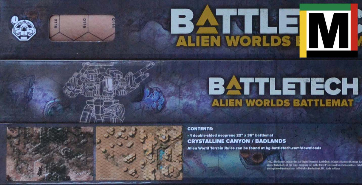 Battlemat S Alien Worlds Crystalline Valley / Badlands 35800S [Battletech]
