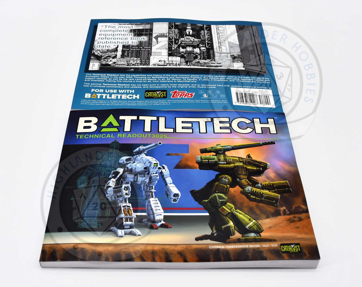 Technical Readout 3025 Centennial Edition [Battletech] Catalyst Game Labs