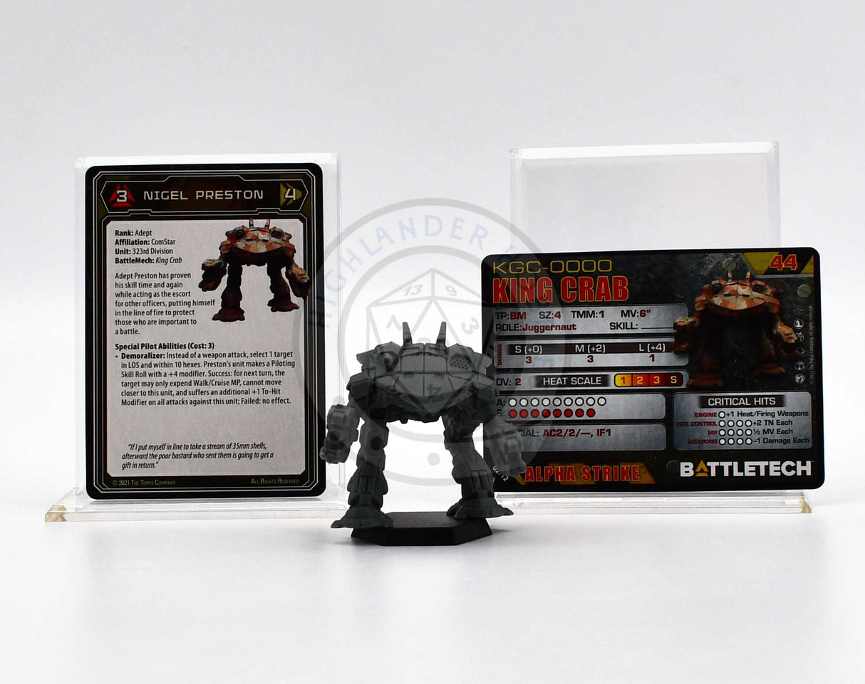 King Crab Miniature / Comstar Command Level II [Battletech]