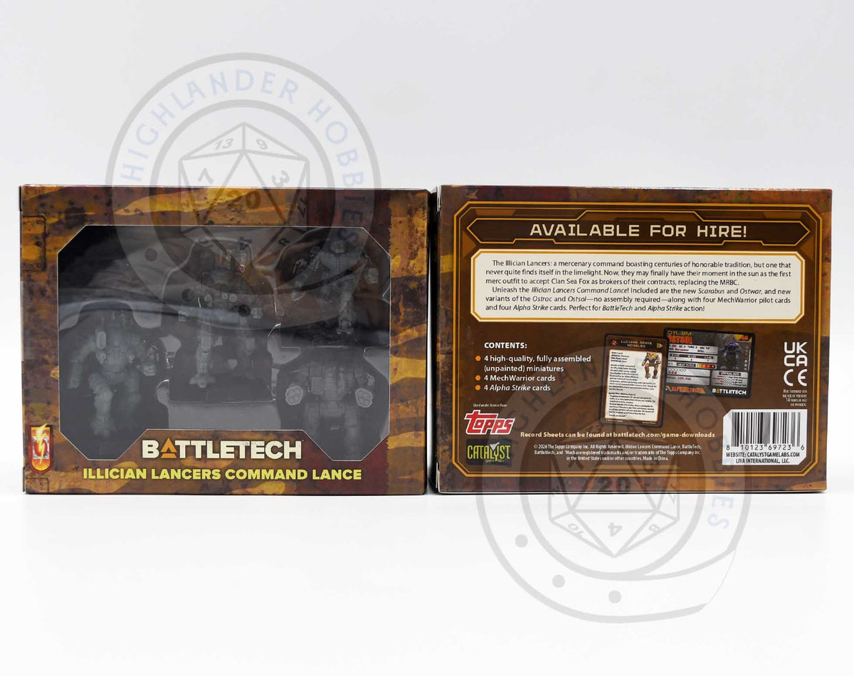 Illician Lancers Command Lance Forcepack 38002 [Battletech] Catalyst Game Labs