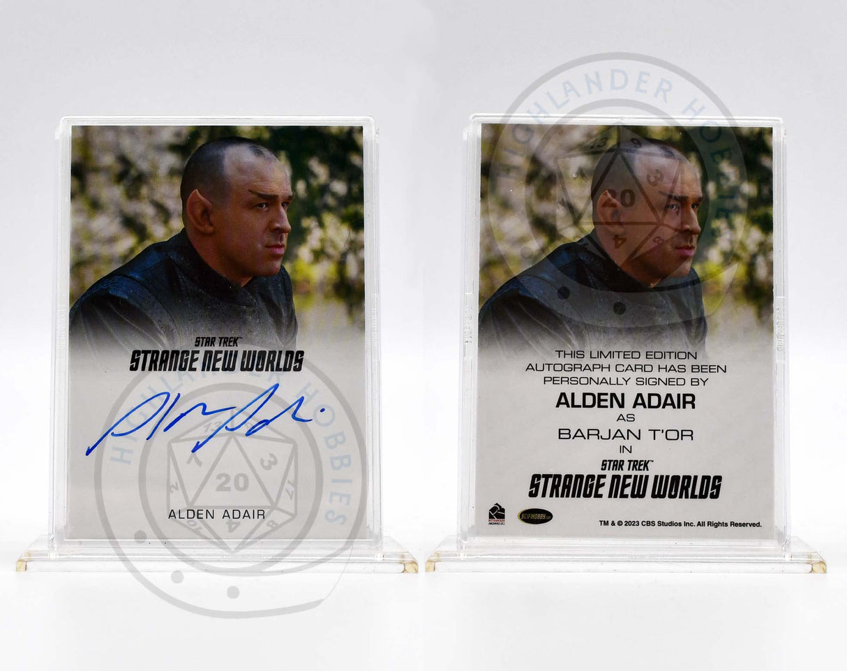Alden Adair as Barjan T'or SIGNATURE Card from Star Trek Strange New Worlds Season 1