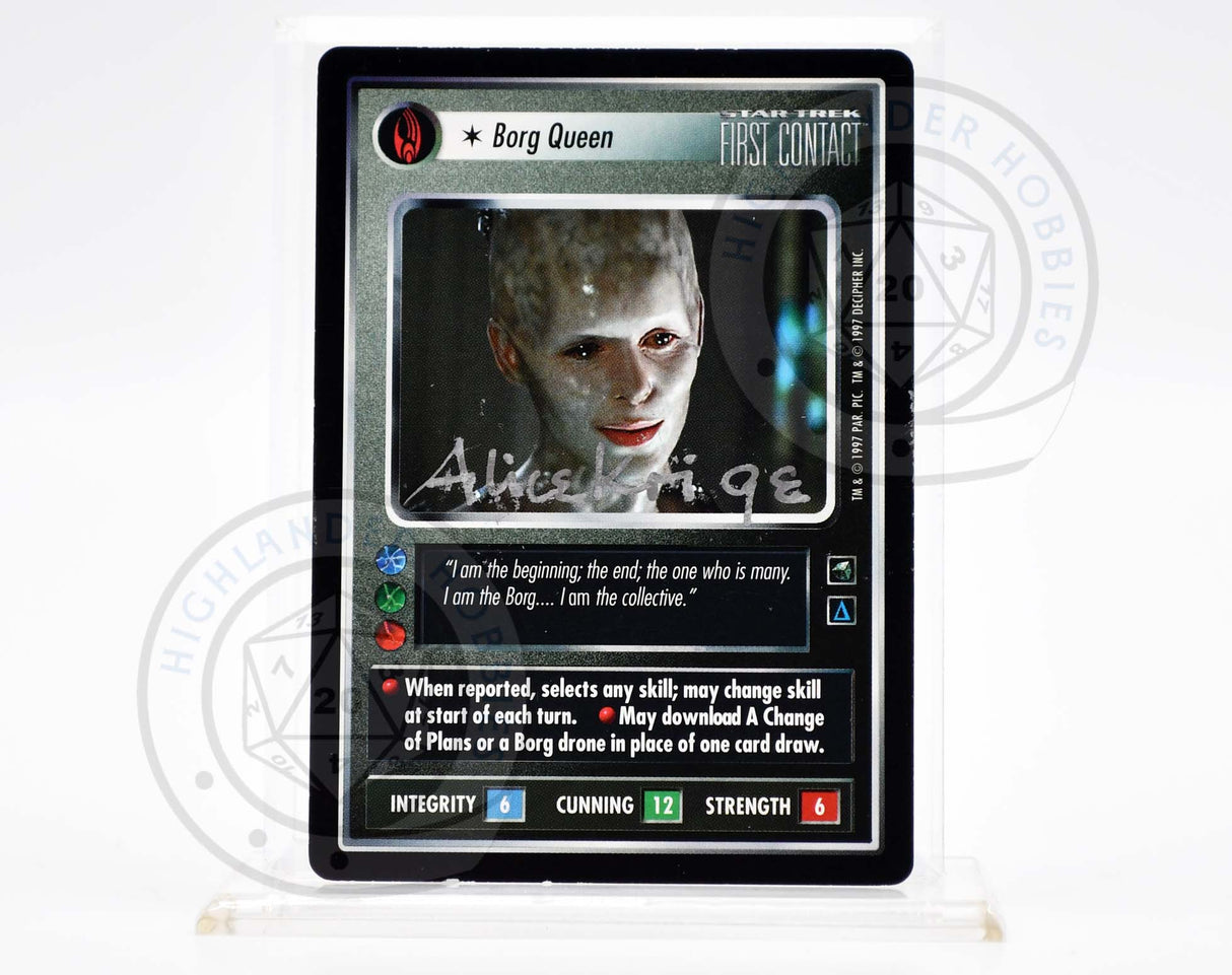 Alice Krige Autograph [Borg Queen Card - Star Trek 1E CCG]