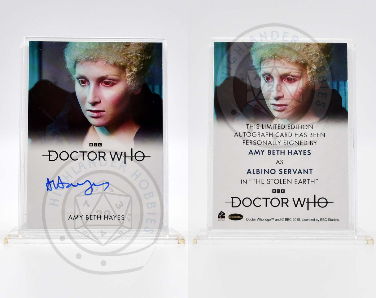 Amy Beth Hayes as Albino Servant SIGNATURE Card from Doctor Who Series 5-7