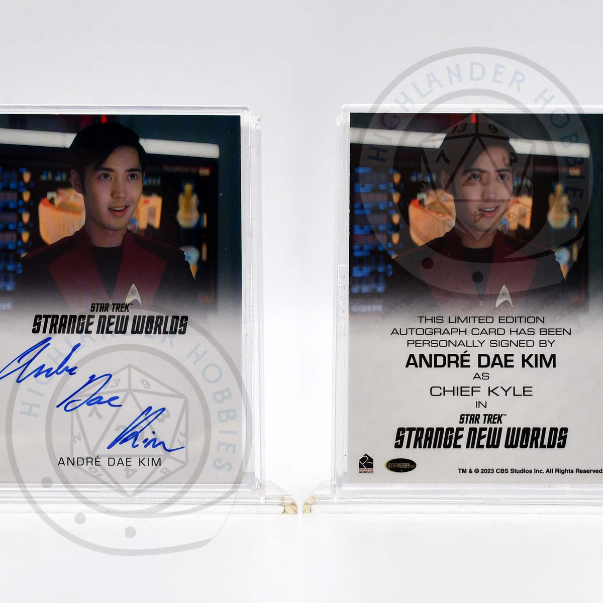 Andre Dae Kim as Chief Kyle SIGNATURE Card from Star Trek Strange New ...