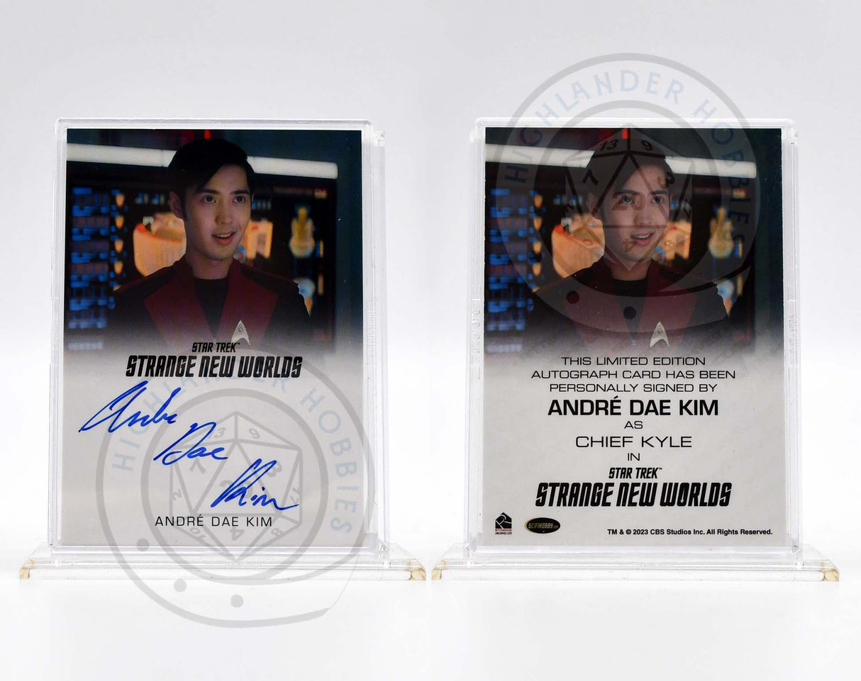 Andre Dae Kim as Chief Kyle SIGNATURE Card from Star Trek Strange New Worlds Season 1