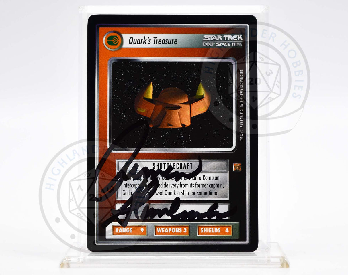 Armin Shimmerman Autograph [Quark's Treasure Card - Star Trek 1E CCG]