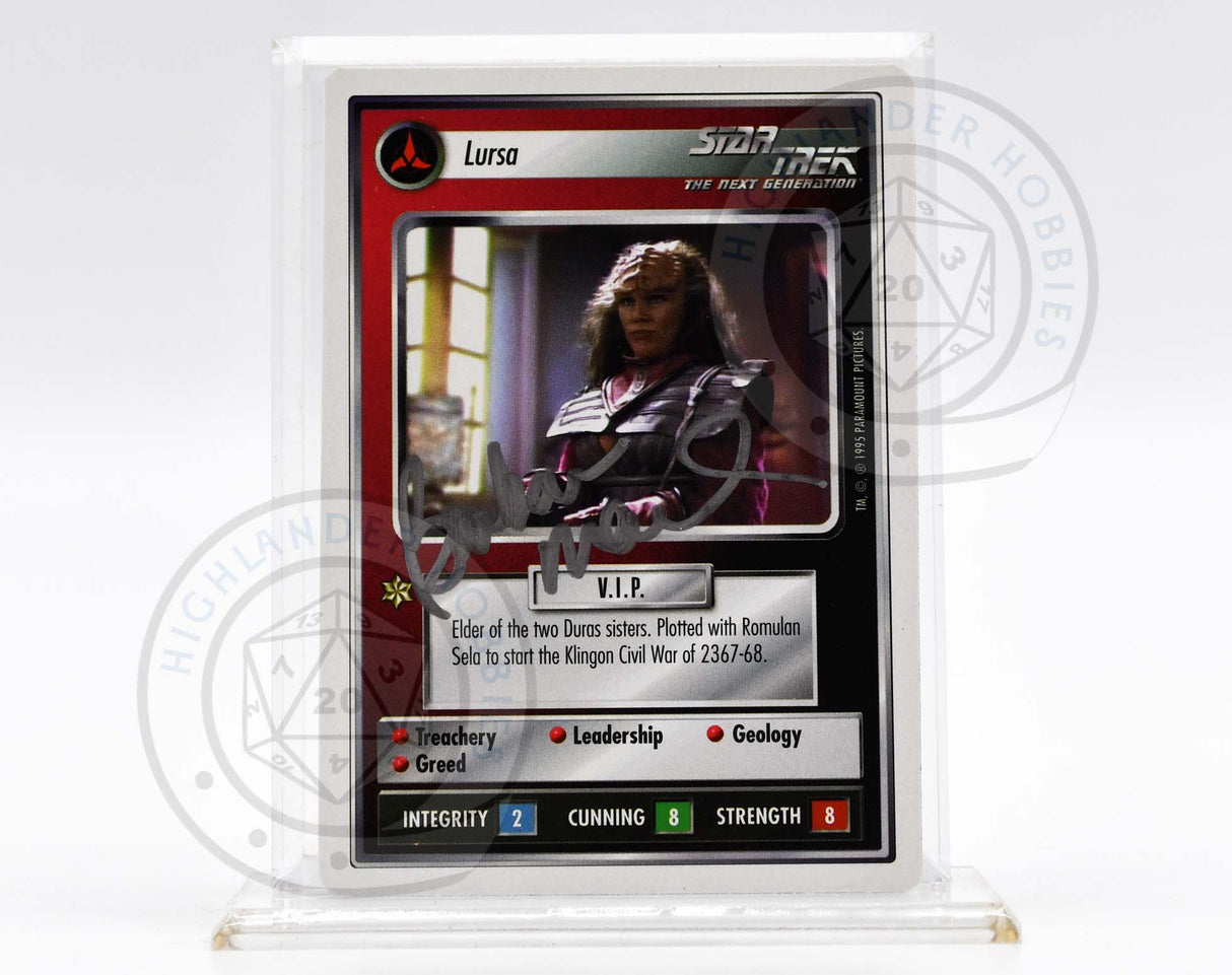 Barbara March Autograph [Lursa Card - Star Trek 1E CCG]