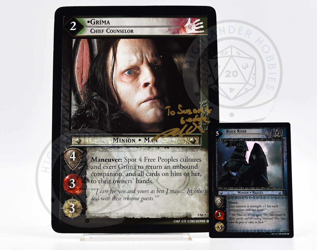 Brad Dourif [Grima, Chief Counselor Oversized Card - LotR TCG]