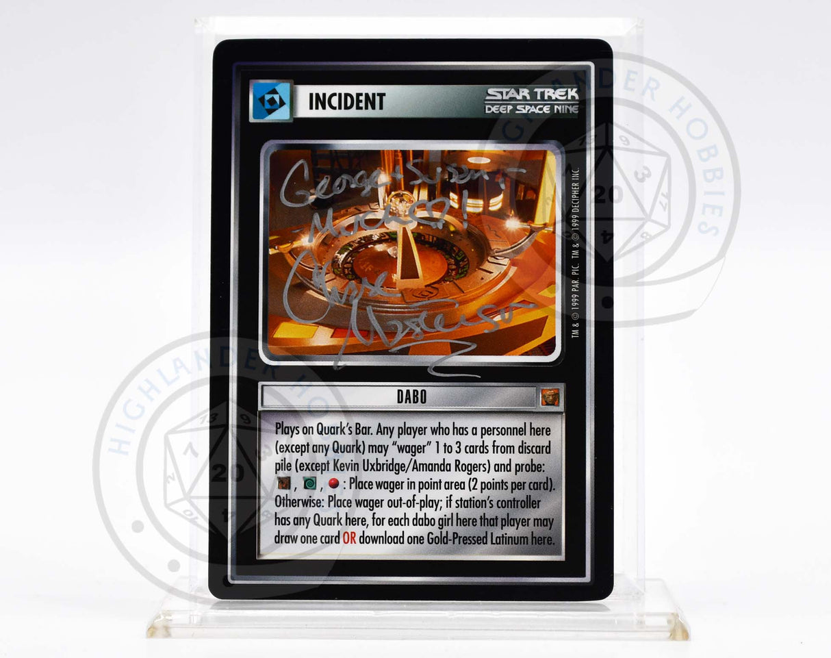 Chase Masterson Autograph [Dabo Card - Star Trek 1E CCG]