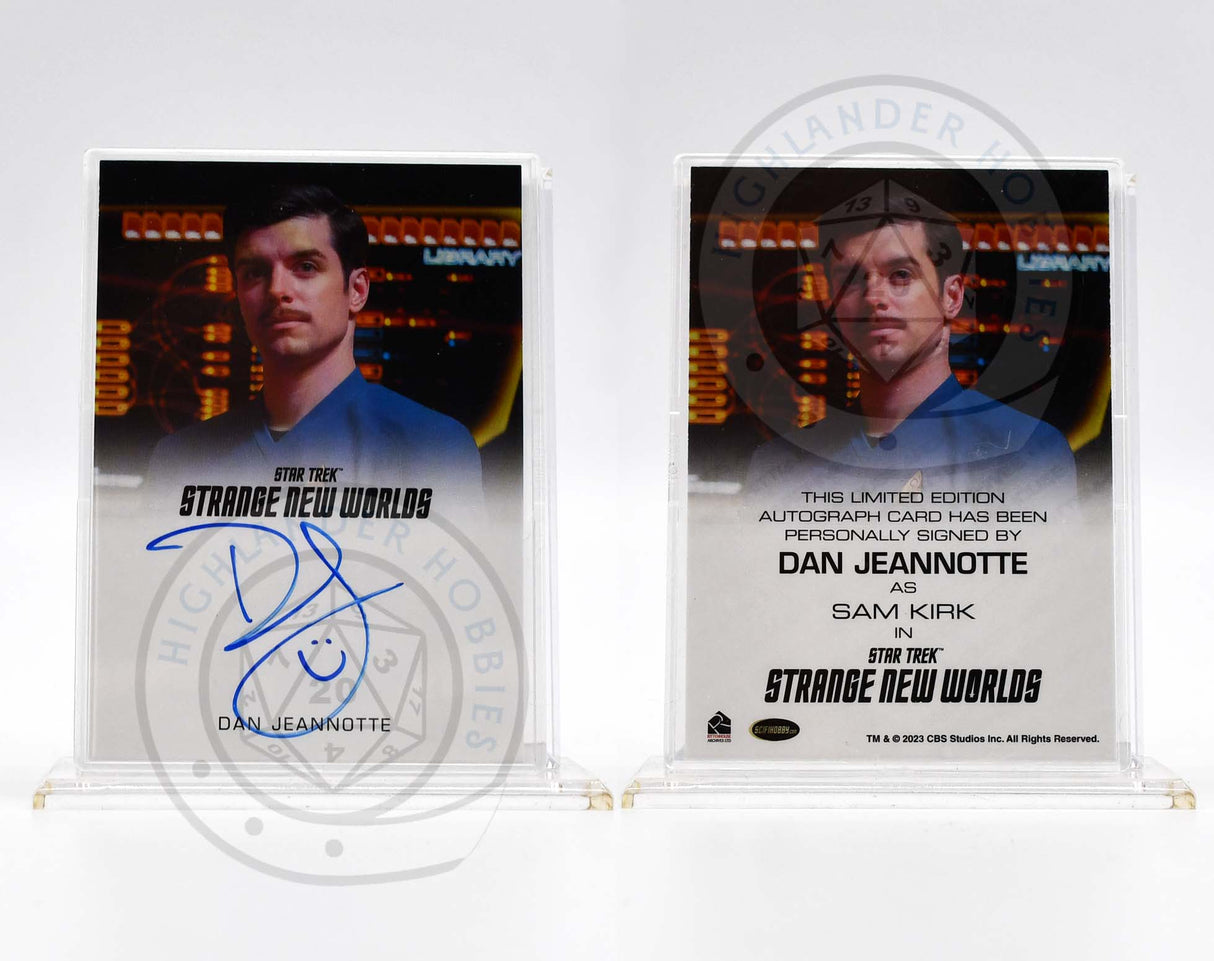 Dan Jeannotte as Sam Kirk SIGNATURE Card from Star Trek Strange New Worlds Season 1
