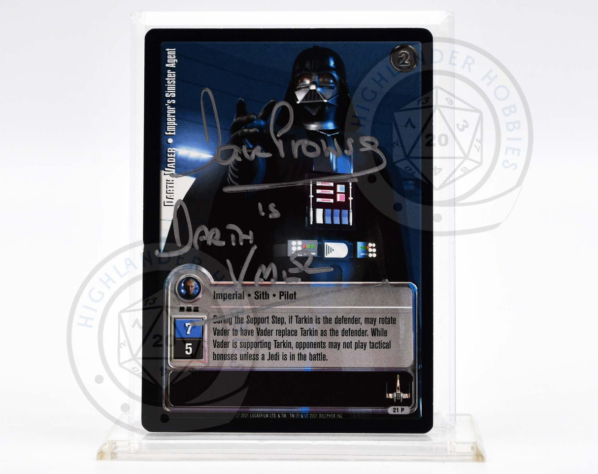 David Prowse Autograph [Darth Vader - Jedi Knights]