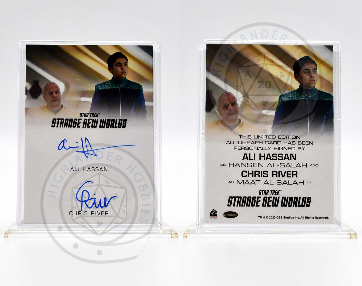 Ali Hasan & Chris River SIGNATURE Card from Star Trek Strange New Worlds Season 1