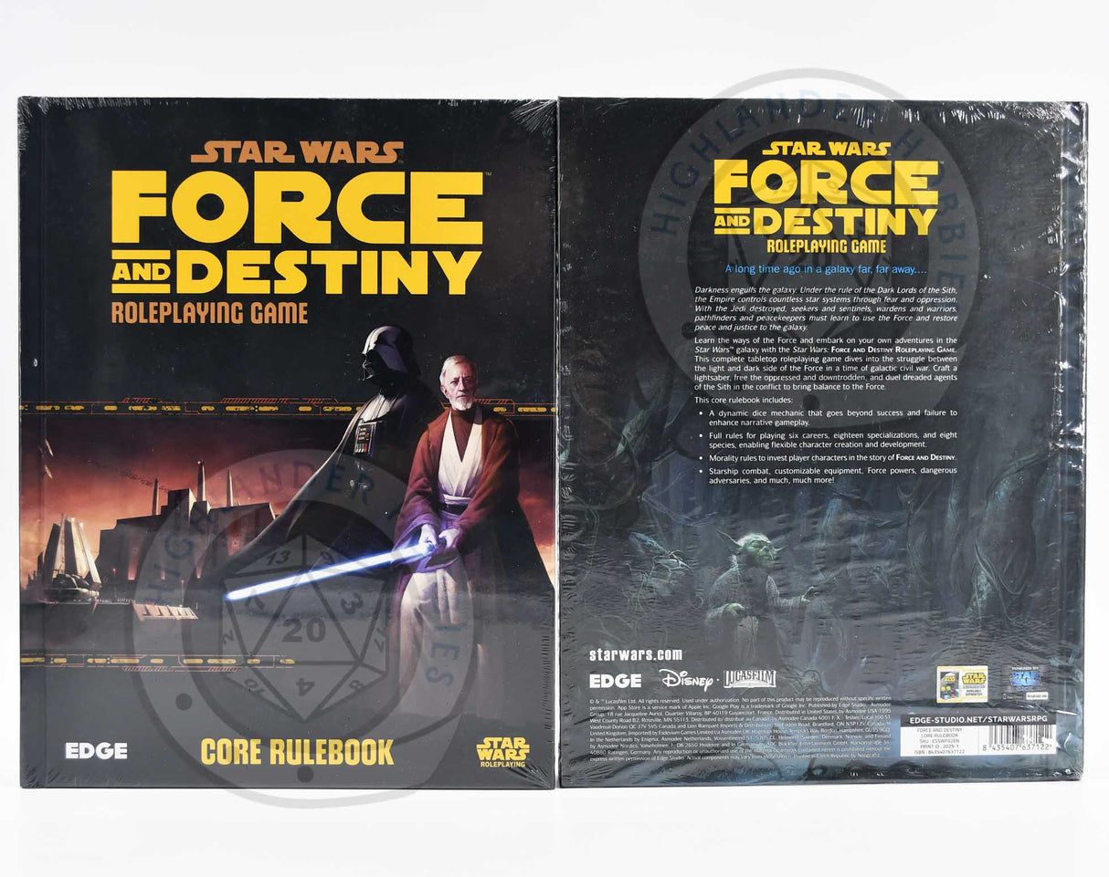 Force & Destiny CORE Rulebook [Star Wars RPG] Edge Studio