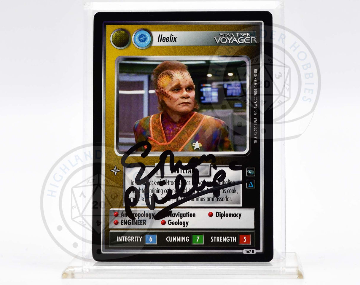 Ethan Phillips Autograph [Neelix Card - Star Trek 1E CCG]