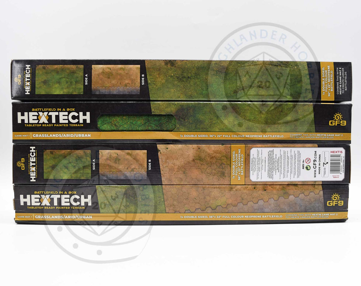 Game Mat 1 [Grasslands/Arid/Urban - Hext15] Hextech