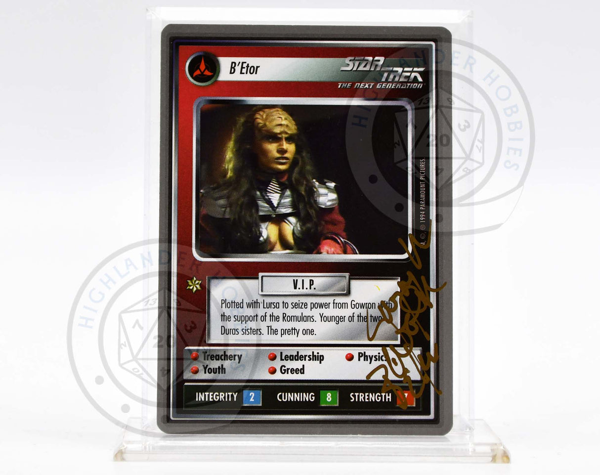 Gwynyth Walsh Autograph [B'Etor Card - Star Trek 1E CCG]